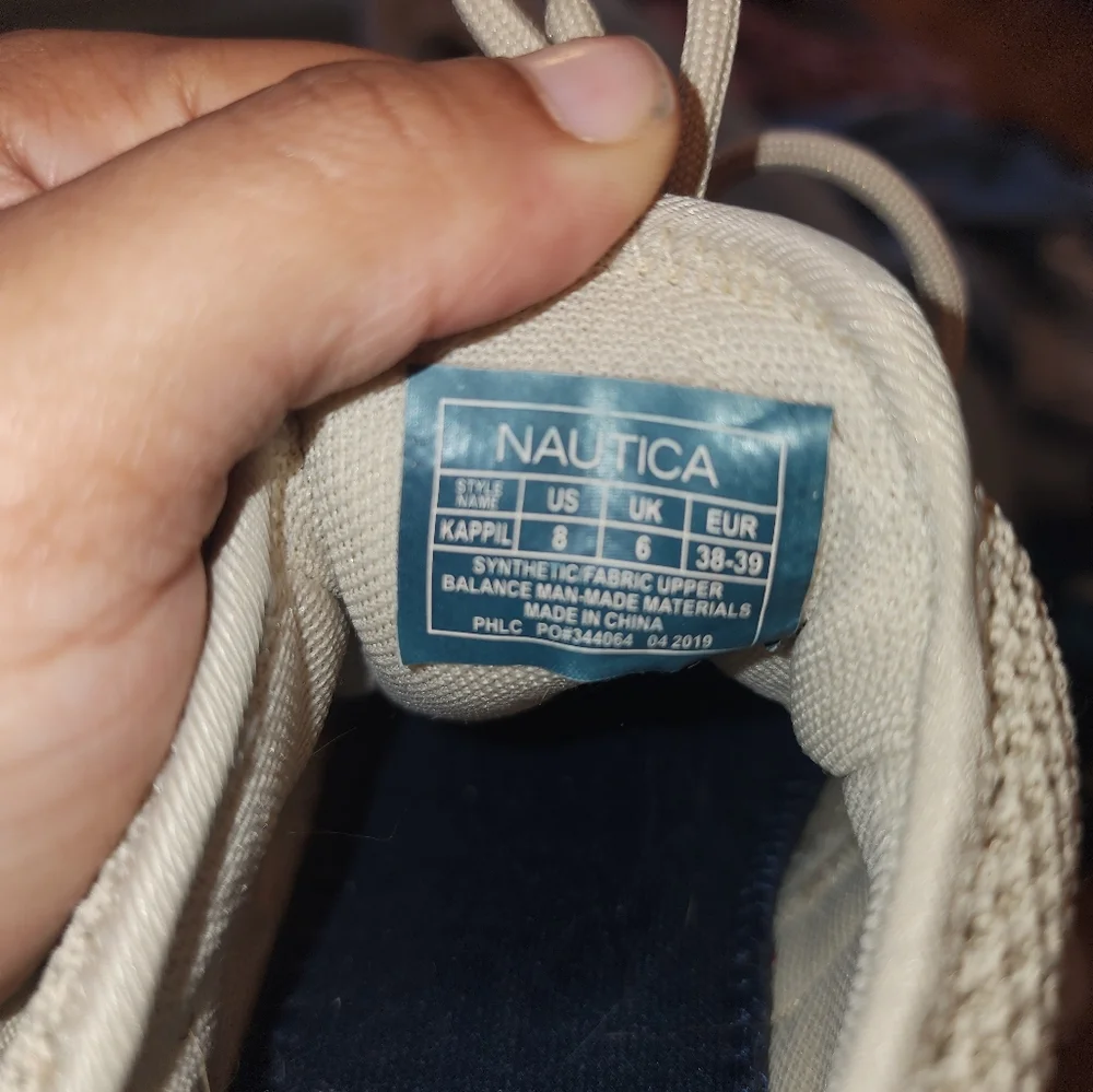❤️Beige Nautica Sneakers☆ - Picture 8 of 8